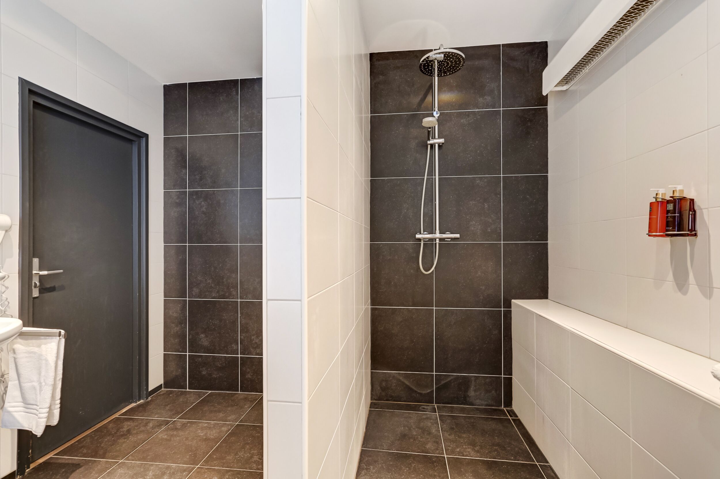 free toiletries, hair dryer, towels, soap