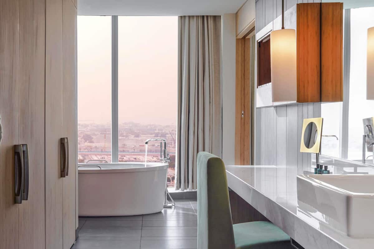 1 개의 침실, 고급 침구, 오리/거위털 이불, 미니바