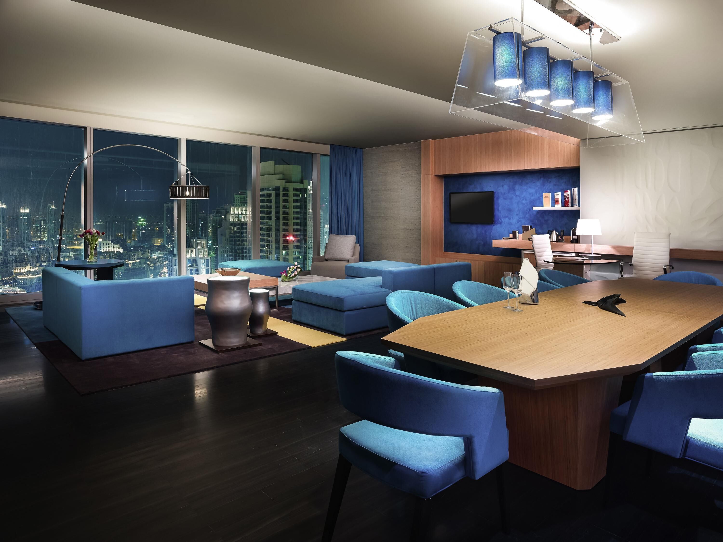 Presidential-Suite, 1 King-Bett, Zutritt zur Club Lounge (Burj Khalifa View)