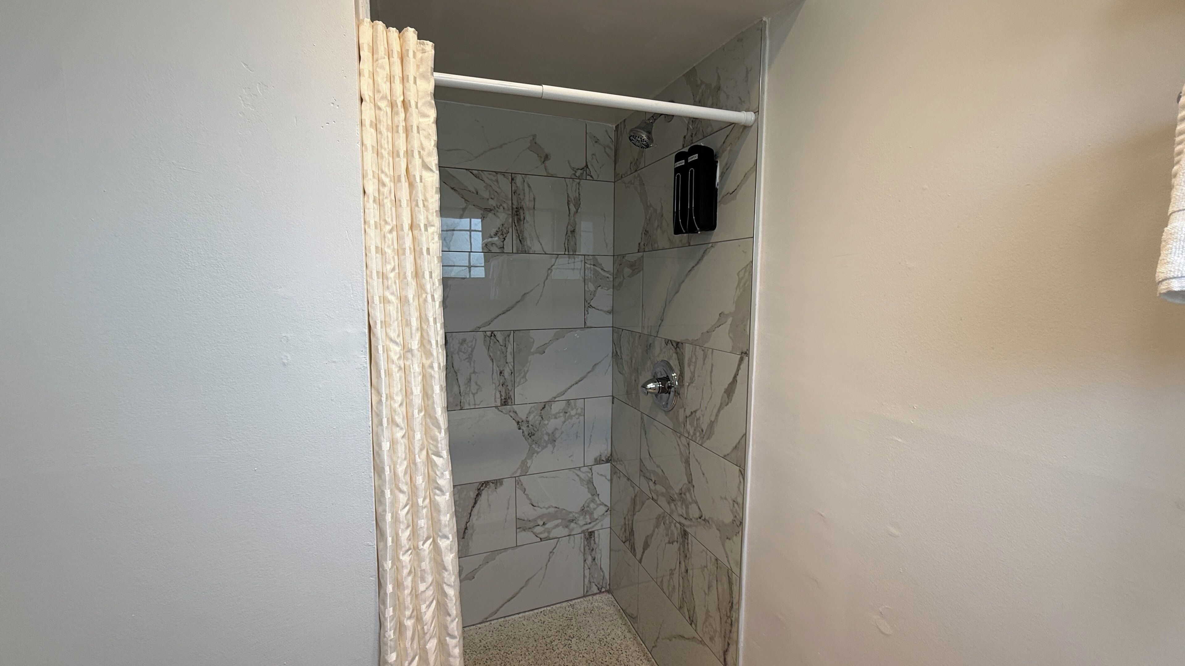 Hair dryer, towels