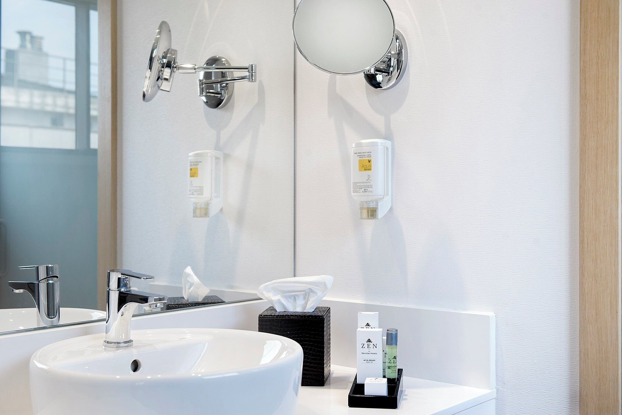 free toiletries, hair dryer, towels