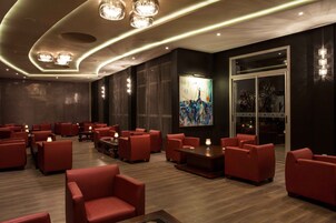 Siddeområde i lobbyen