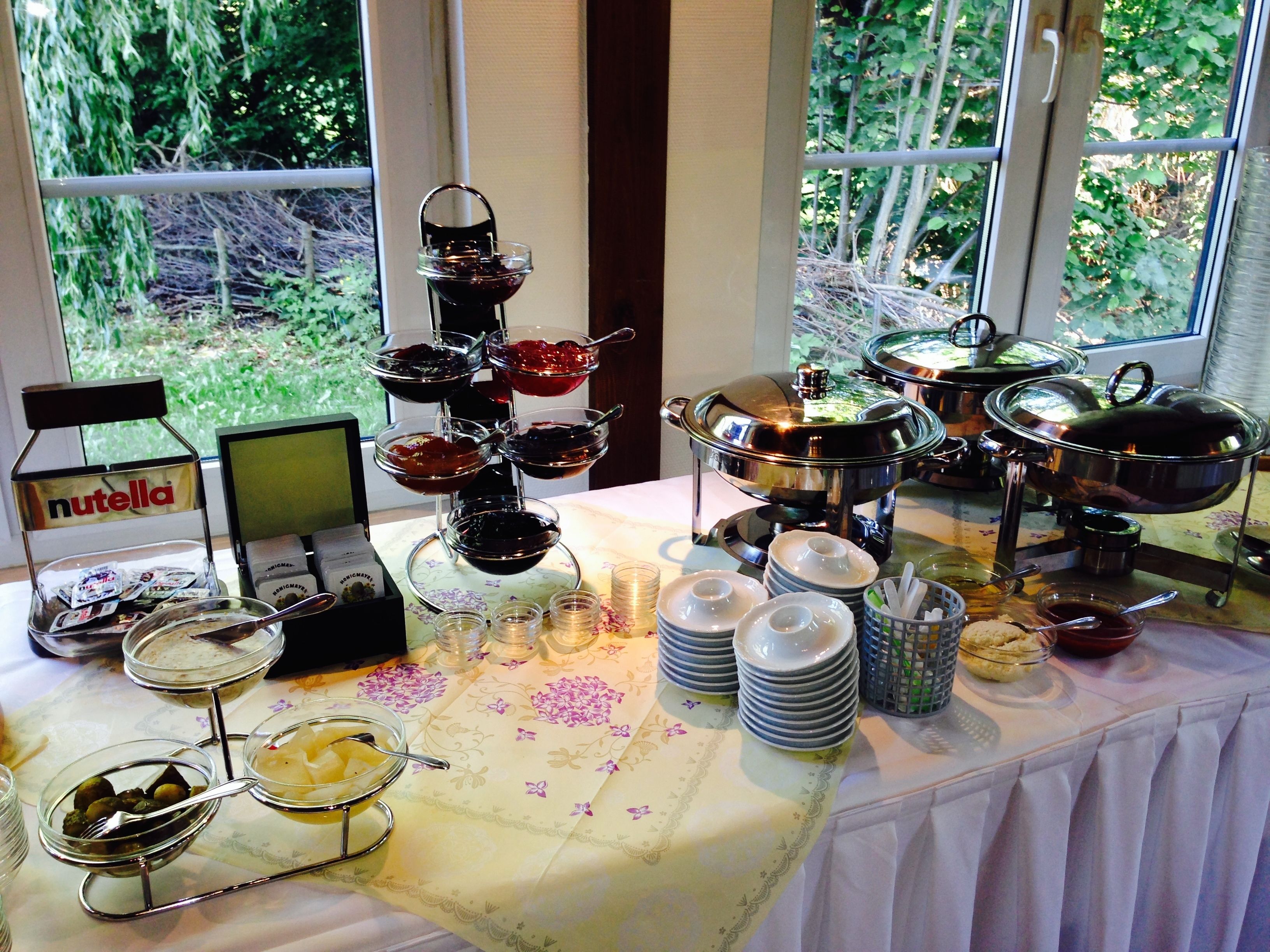 daily buffet breakfast (eur 13 per person)