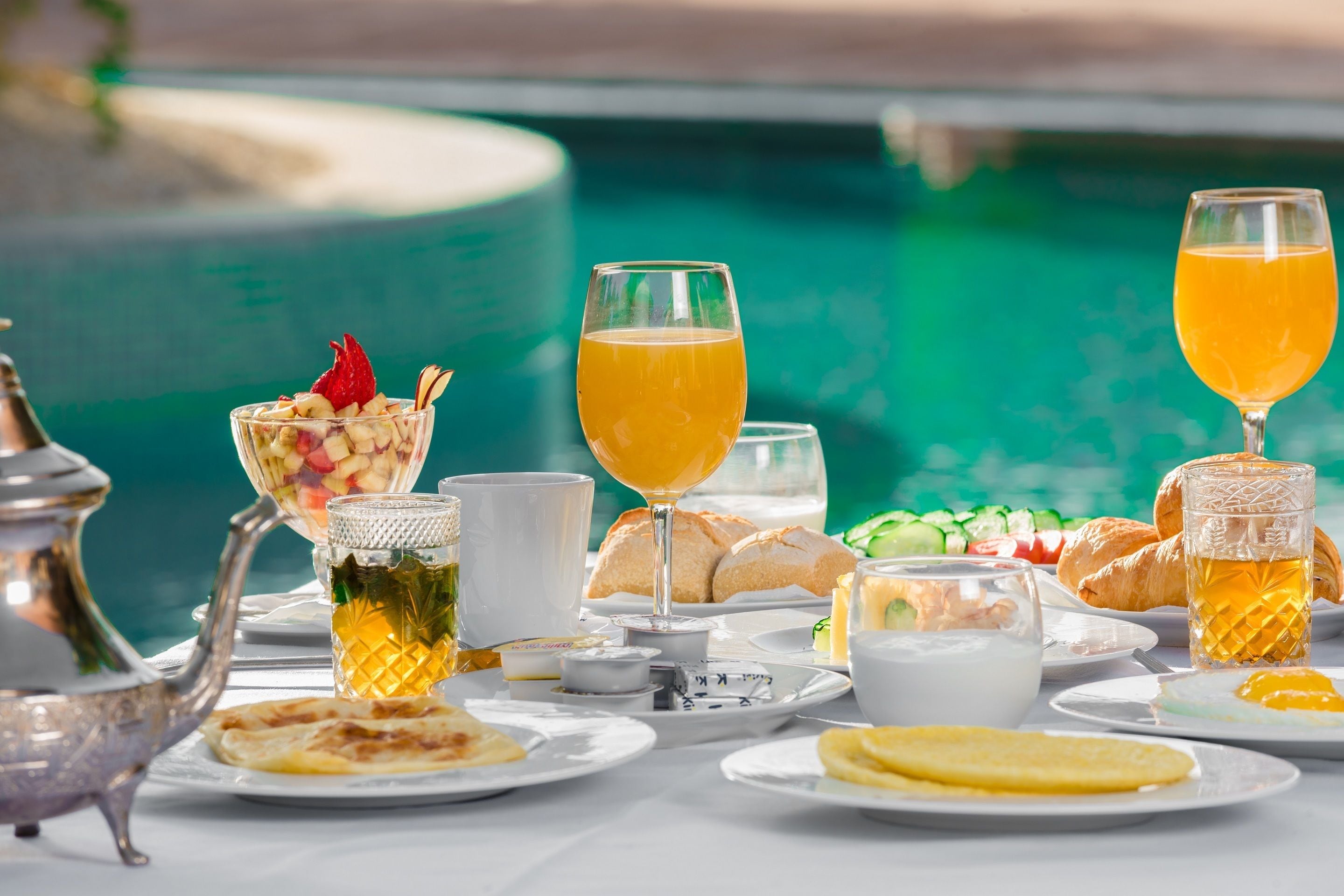 Komplett frokost hver dag (MAD 100 per person)