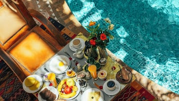 Breakfast and dinner served, Moroccan cuisine