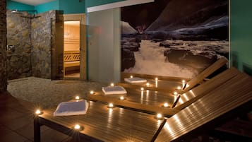 Sauna, tina de hidromasaje y tratamientos faciales