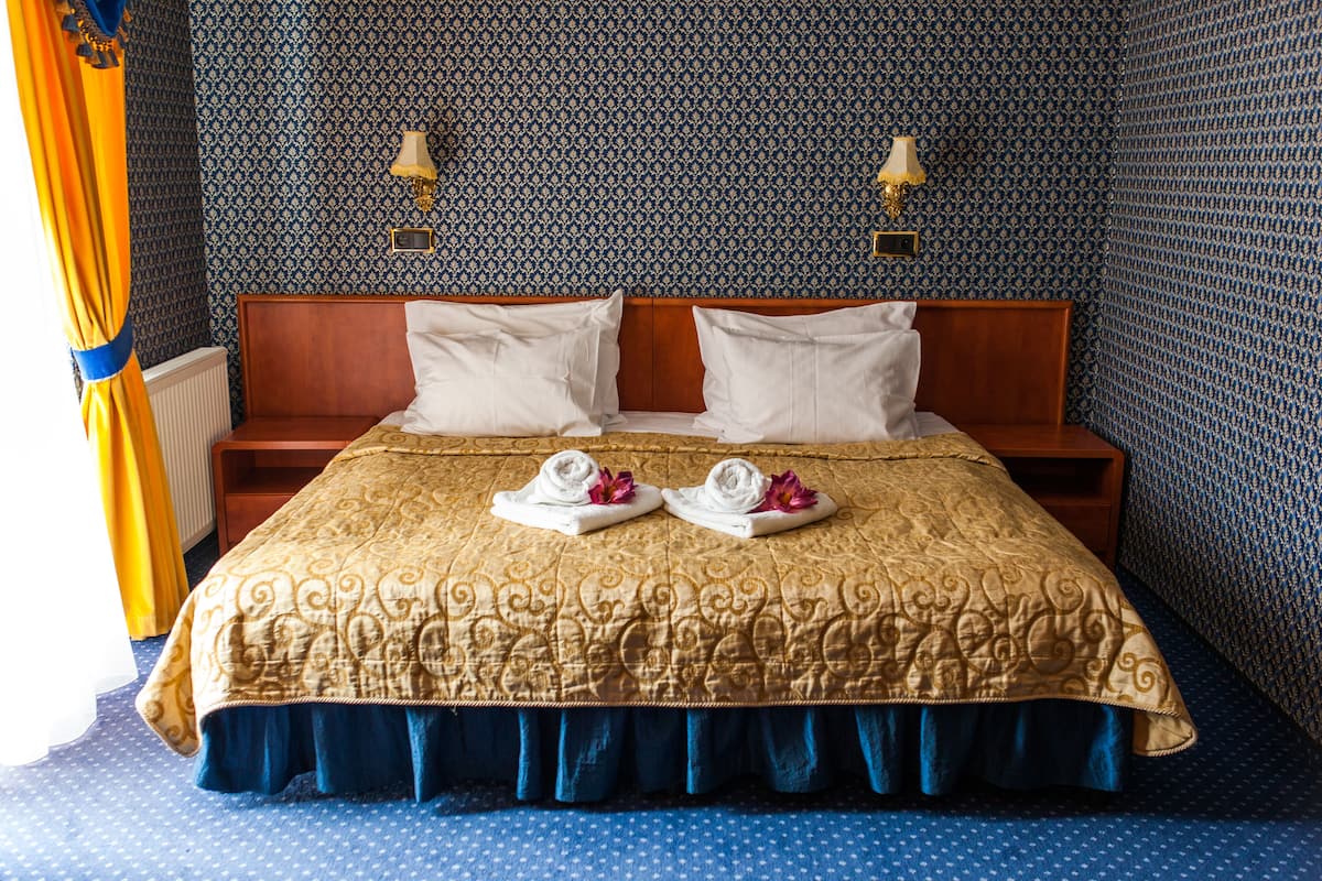 Camera Superior, 1 camera da letto, balcone, vista giardino | Biancheria da letto di alta qualità, materassi a doppio strato