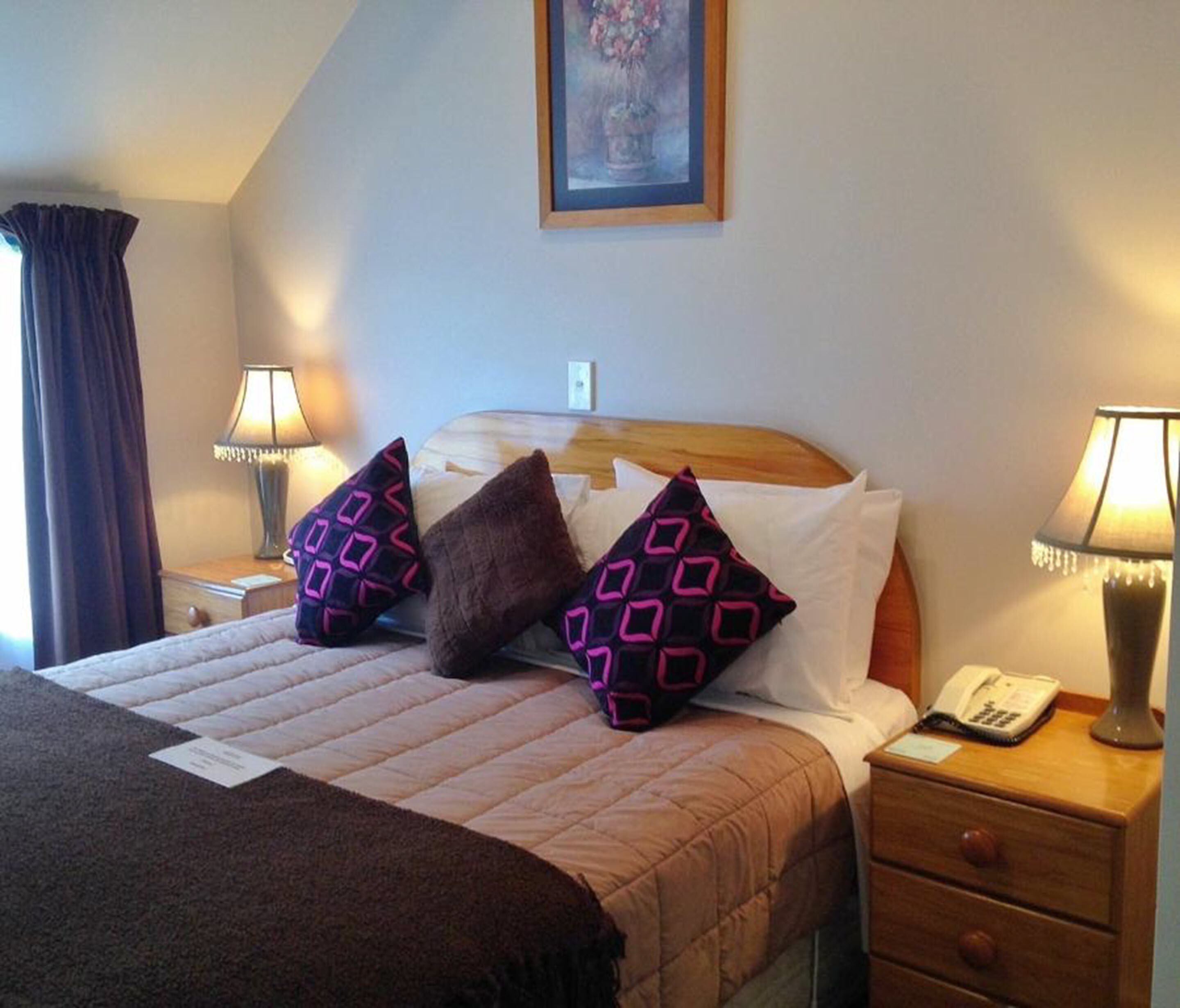 Premium bedding, laptop workspace, soundproofing, iron/ironing board