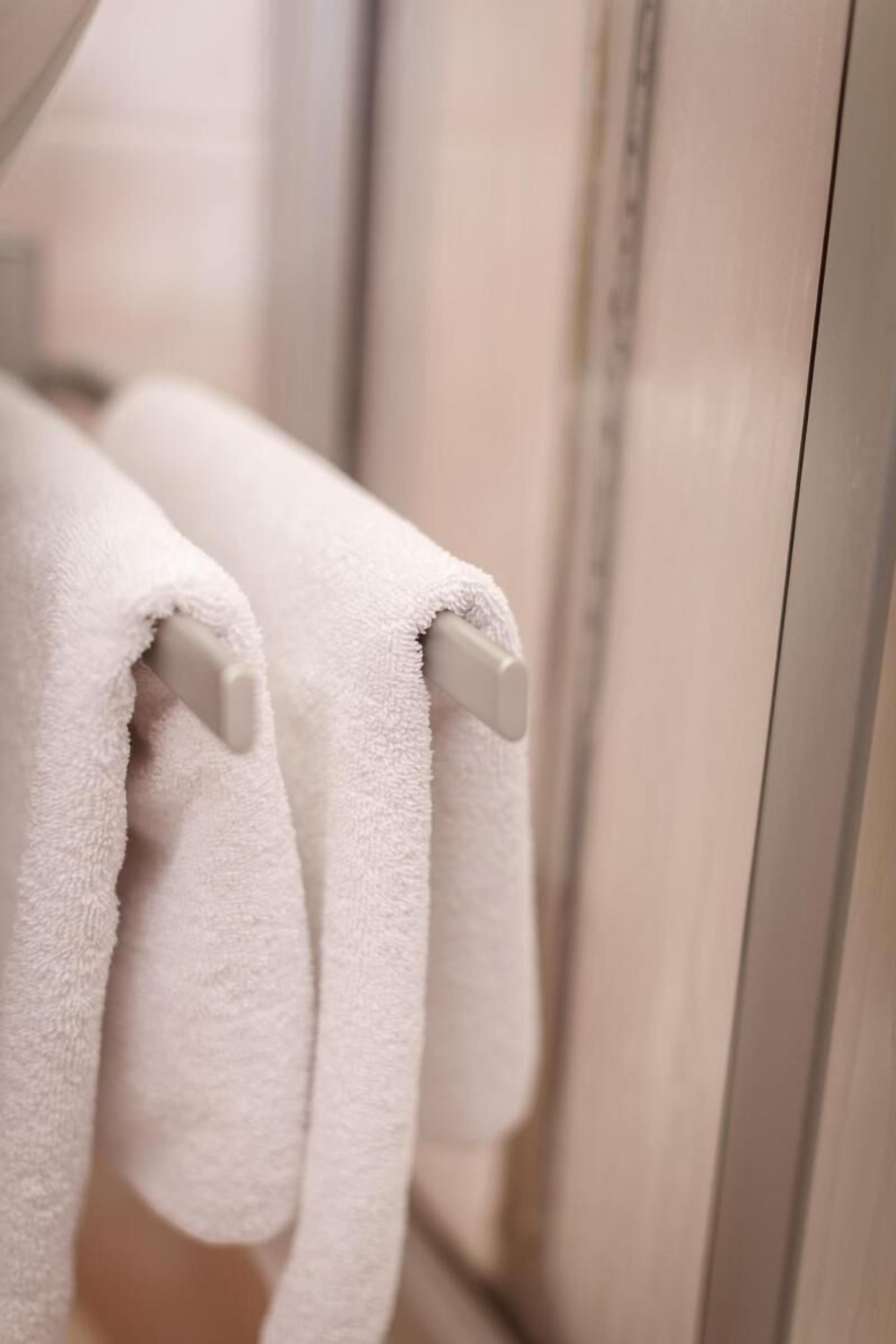 bathrobes, towels