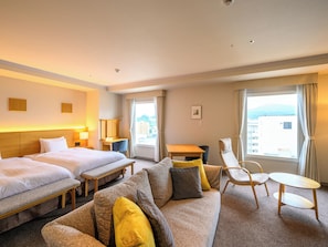 Authent Suite(for 2 person) Non Smoking (54 square meter) | Down comforters, desk, soundproofing, iron/ironing board - Authent Hotel Otaru (Otaru)