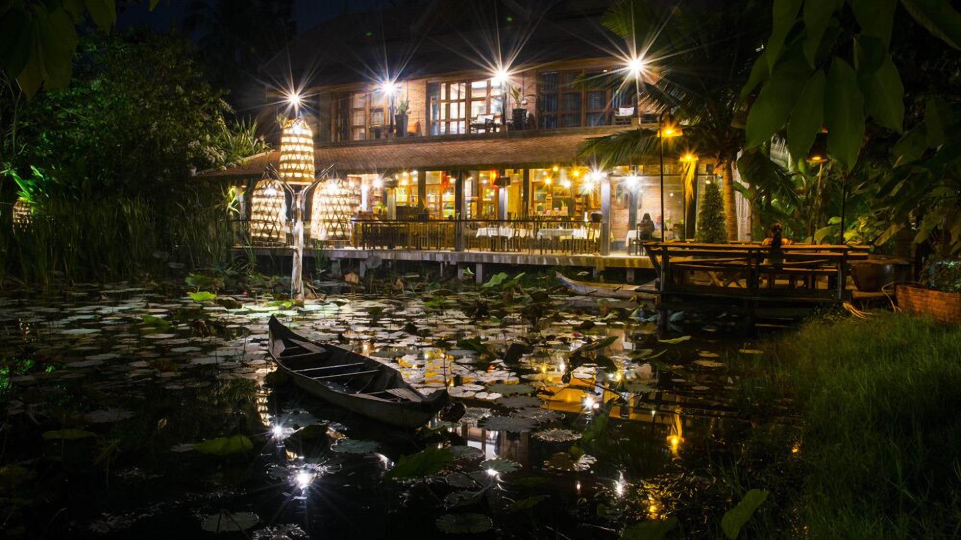 breakfast, lunch, dinner served; cambodian cuisine, pool views