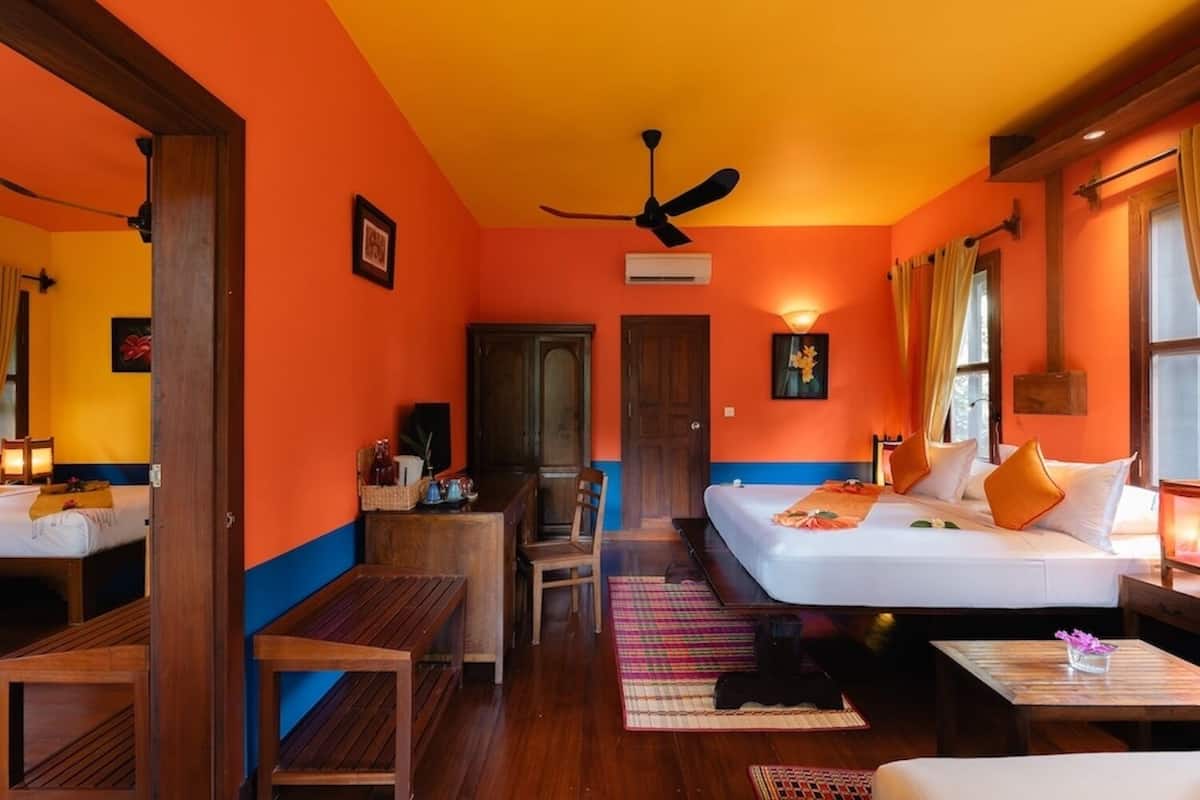 Chambre Double Deluxe, 1 très grand lit, balcon, vue établissement