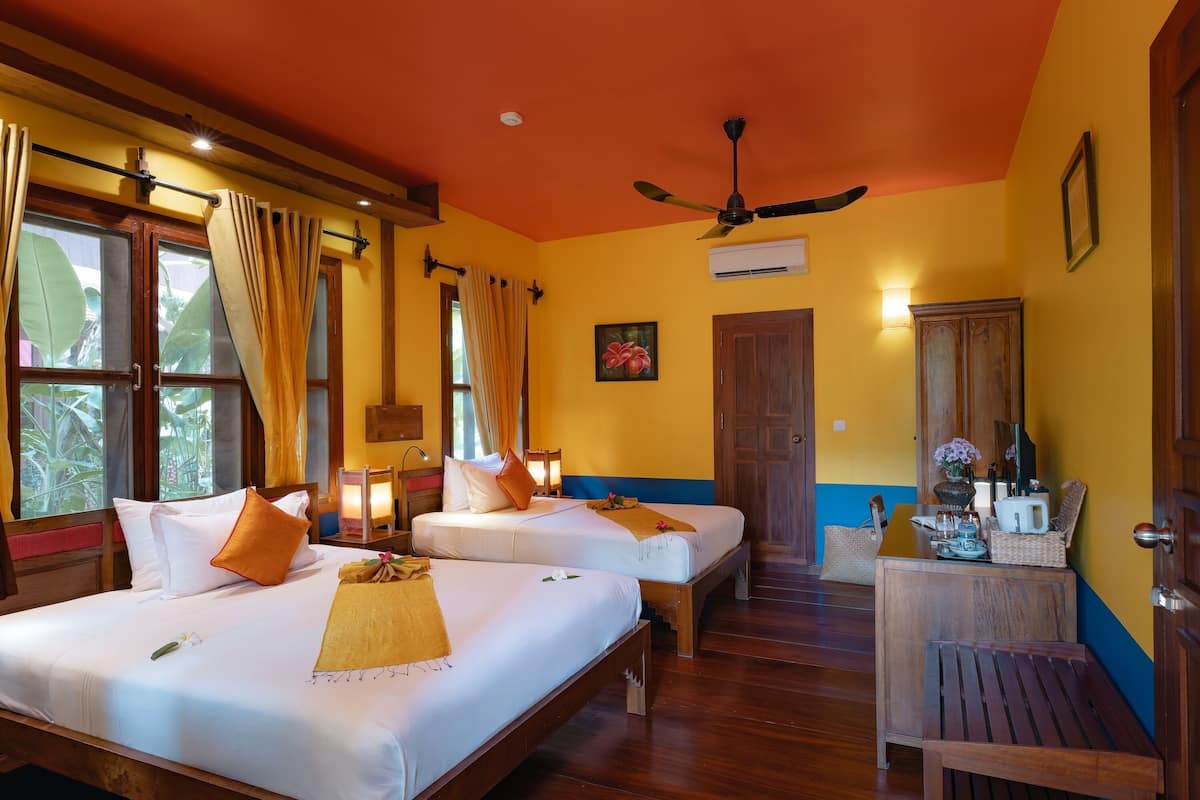 Deluxe Twin Room, 1 Bedroom, Balcony, Garden View