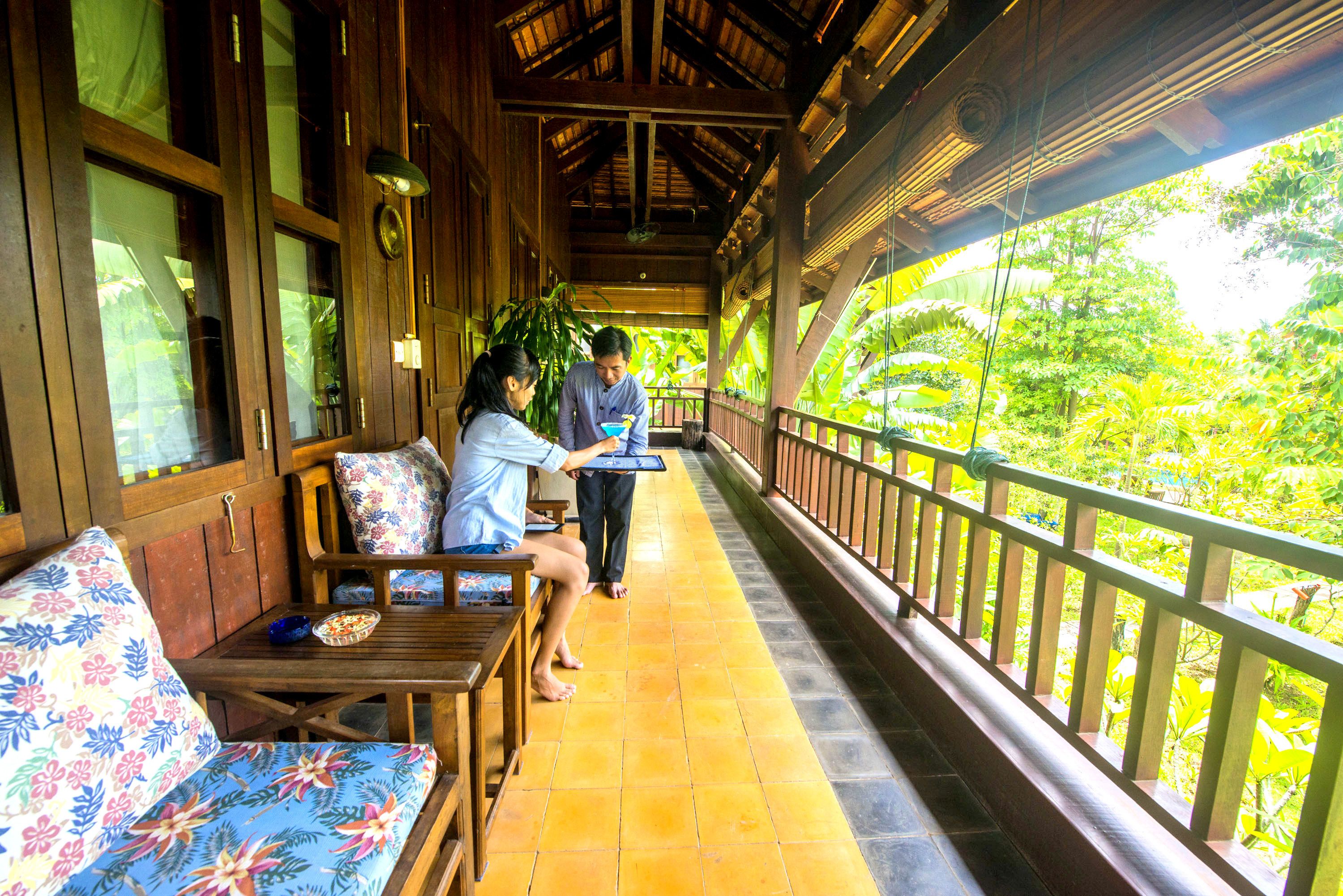 Uitzicht vanuit accommodatie