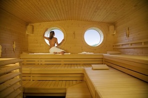 Un sauna, baño turco, tratamientos corporales