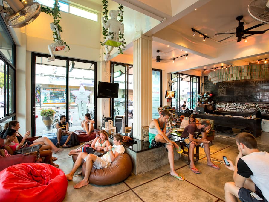 Sala de estar en el lobby