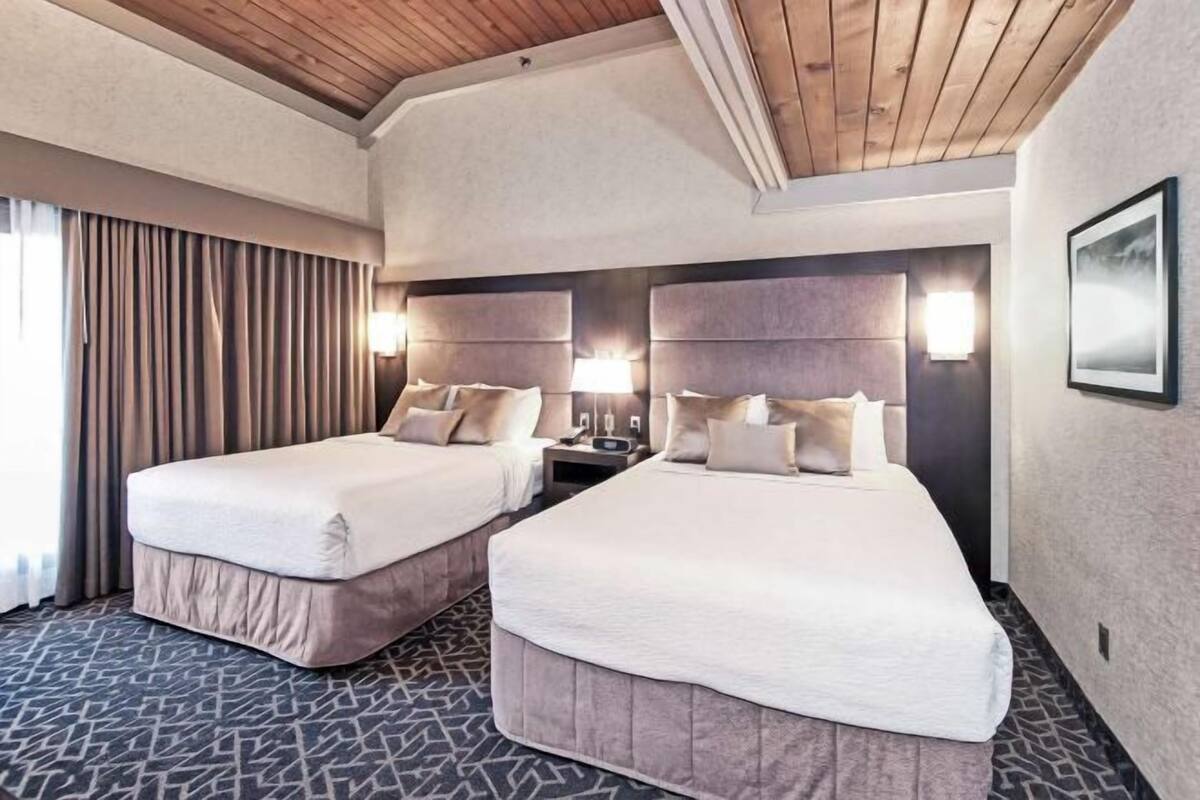 In-room safe, desk, blackout curtains, iron/ironing board