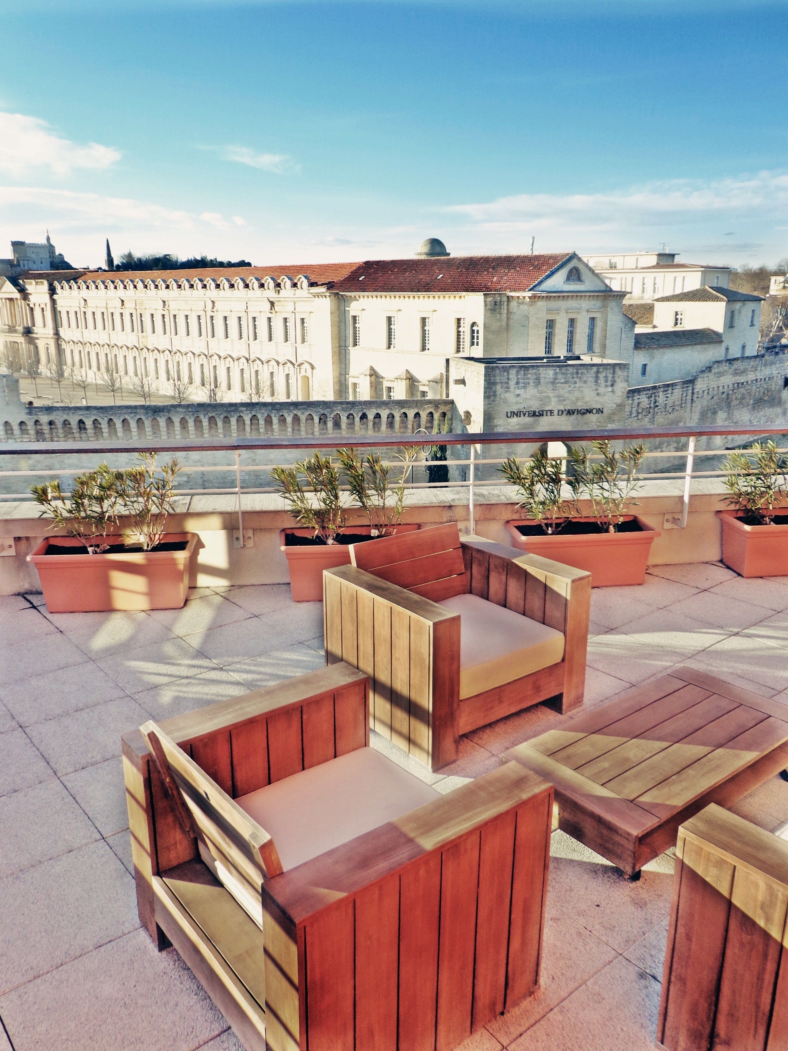 Terrasse sur le toit