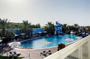 Executive Studio, 1 King Bed, Pool View | Balcony view - Royal Residence Hotel & Spa (Umm al Quwain)