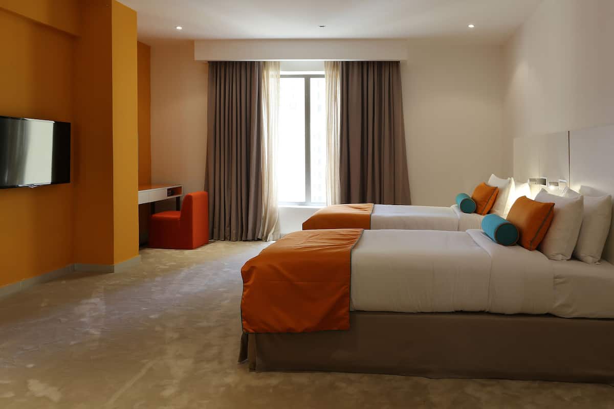 Down duvets, minibar, in-room safe, individually decorated