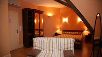 Family Room | Premium bedding, individually decorated, desk, soundproofing