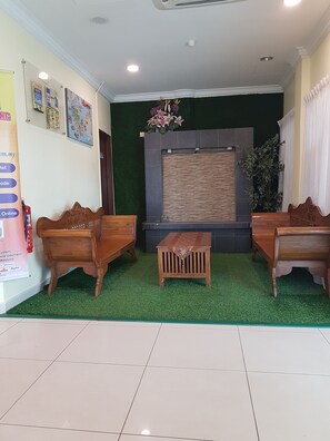 Sitteområde i lobbyen