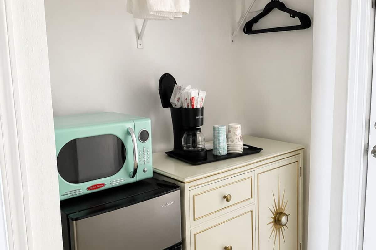 Blackout drapes, iron/ironing board (on request), WiFi (free)