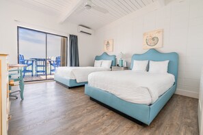 标准房, 2 张双人床, 露台, 海景 | 特色装修、遮光窗帘、熨斗/熨板、免费 WiFi