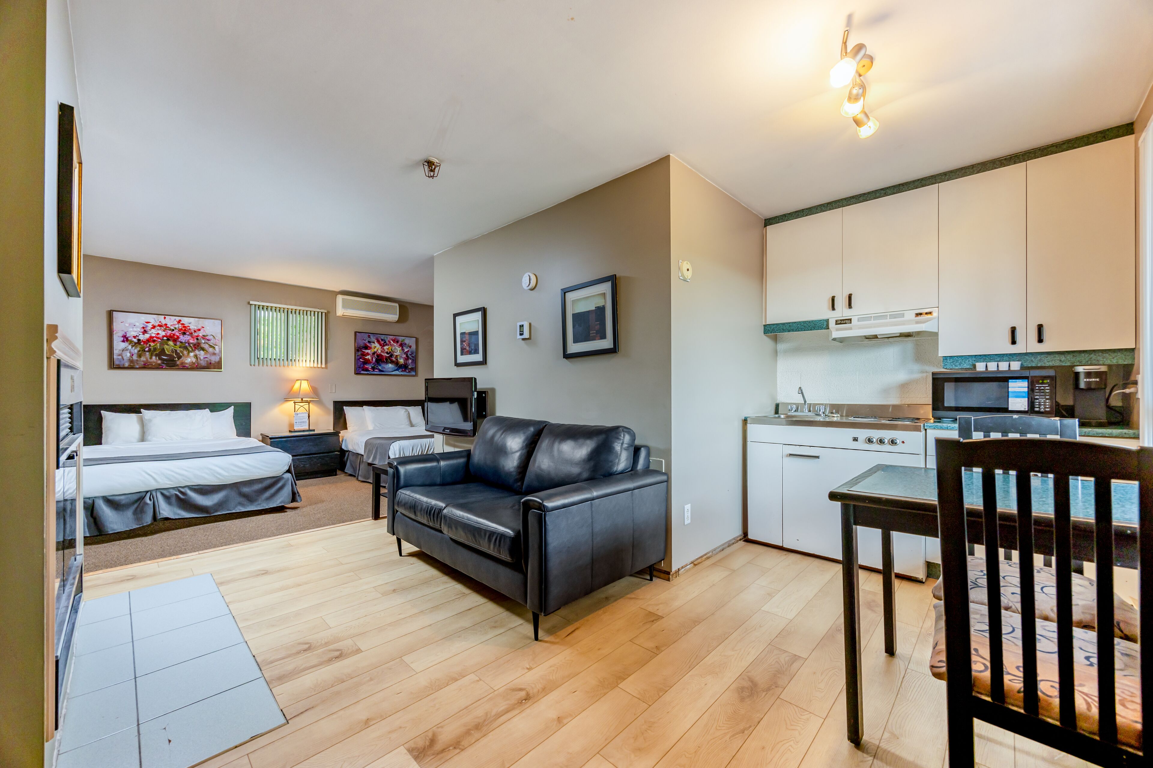 standard room | living area | tv, fireplace