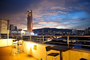 Blick von der Unterkunft