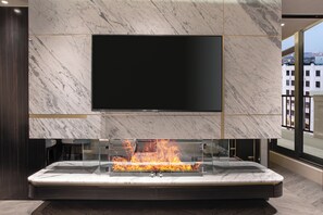 Penthouse Terrace, Bosphorus View | Living area | LCD TV - Bentley Hotel Bosphorus - Special Class (Istanbul)
