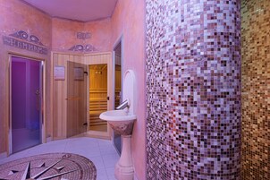 Turkish bath, body treatments, facials, 3 treatment rooms