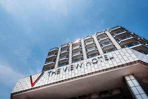 A multi-story hotel with a prominent 'The View Hotel' sign. - The View Hotel (Eastbourne)