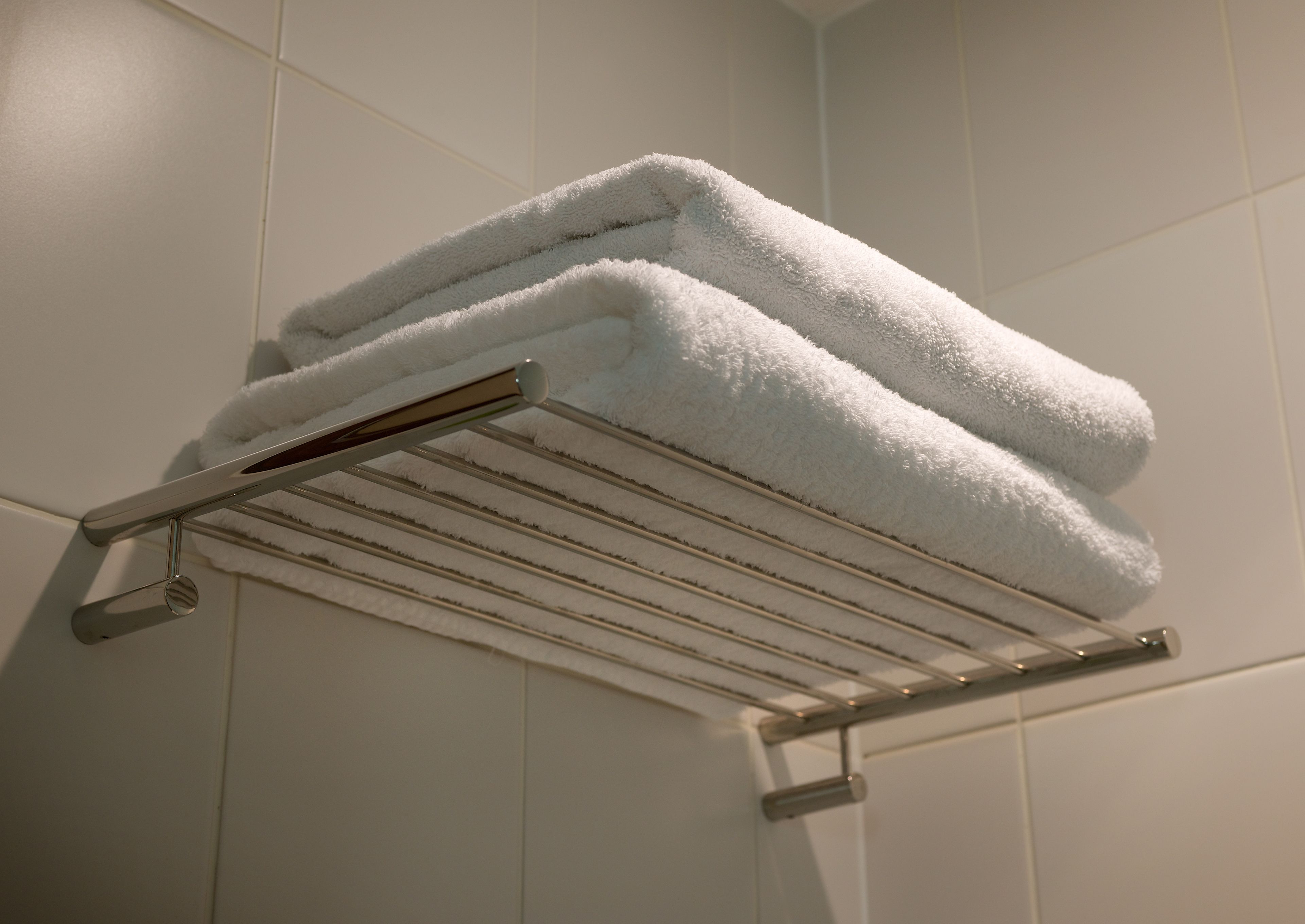 free toiletries, hair dryer, towels