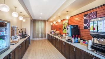 Free daily buffet breakfast