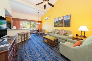 Living area - Makai Club Resort (Princeville)