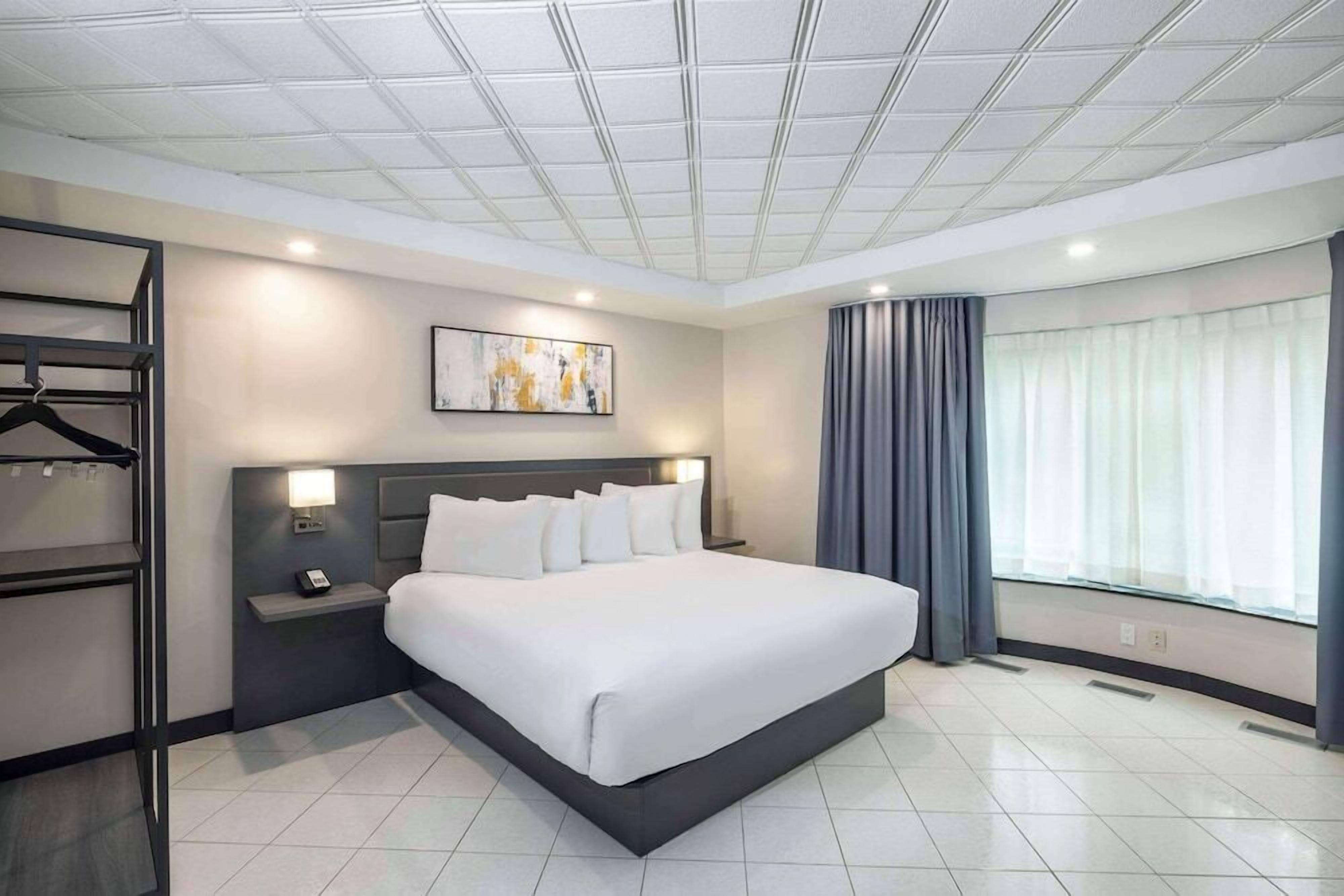 Select Comfort beds, in-room safe, soundproofing, iron/ironing board