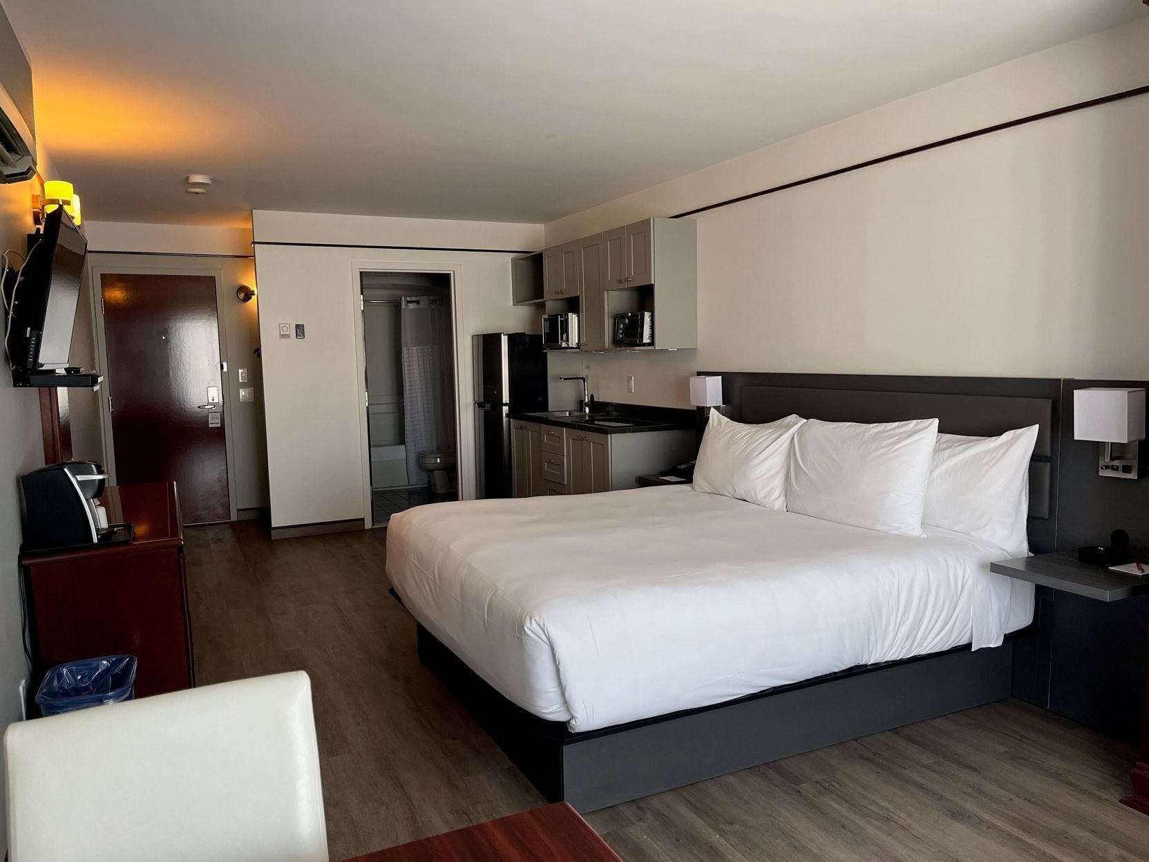 Select Comfort beds, in-room safe, soundproofing, iron/ironing board