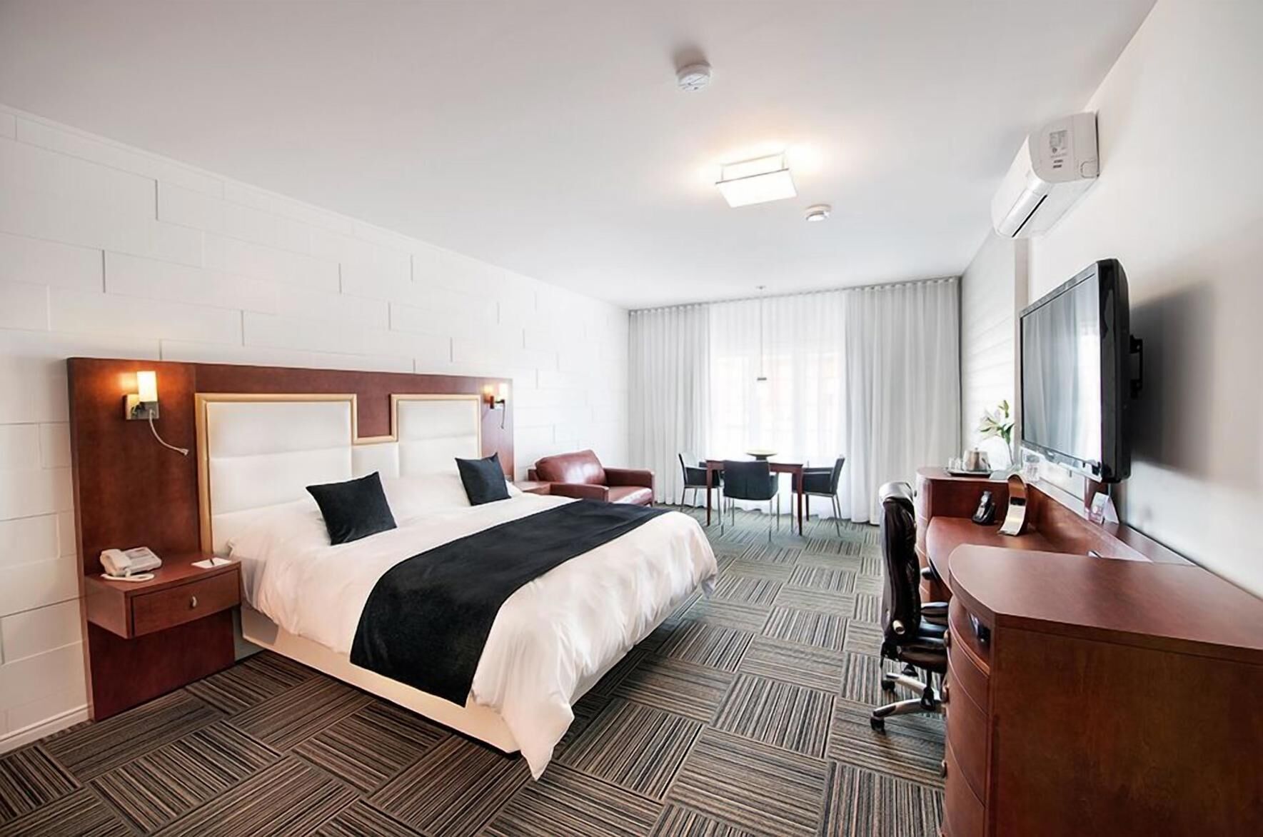 Select Comfort beds, in-room safe, soundproofing, iron/ironing board