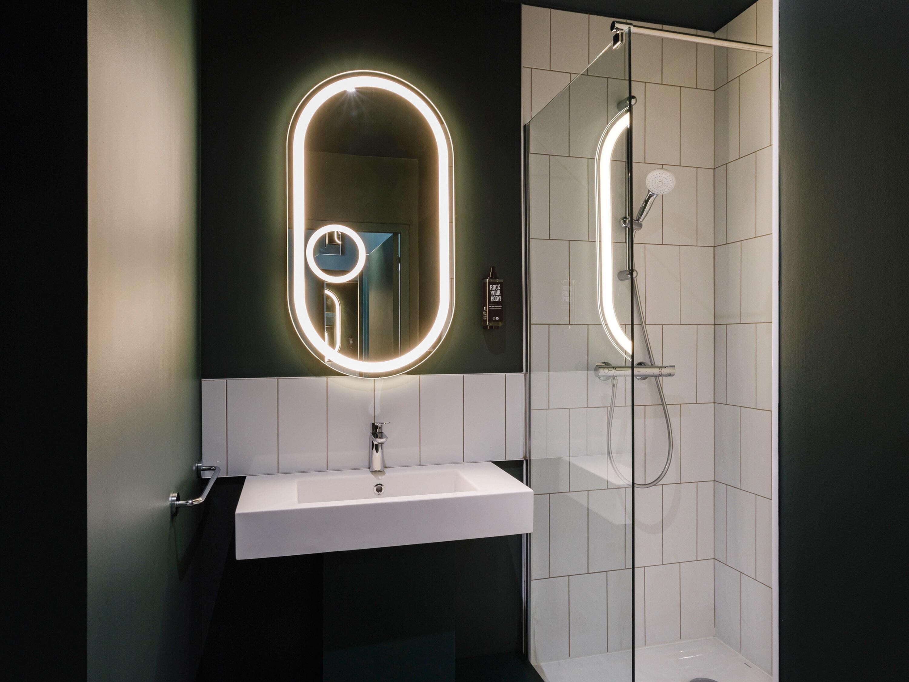 premium bedding, desk, laptop workspace, blackout curtains