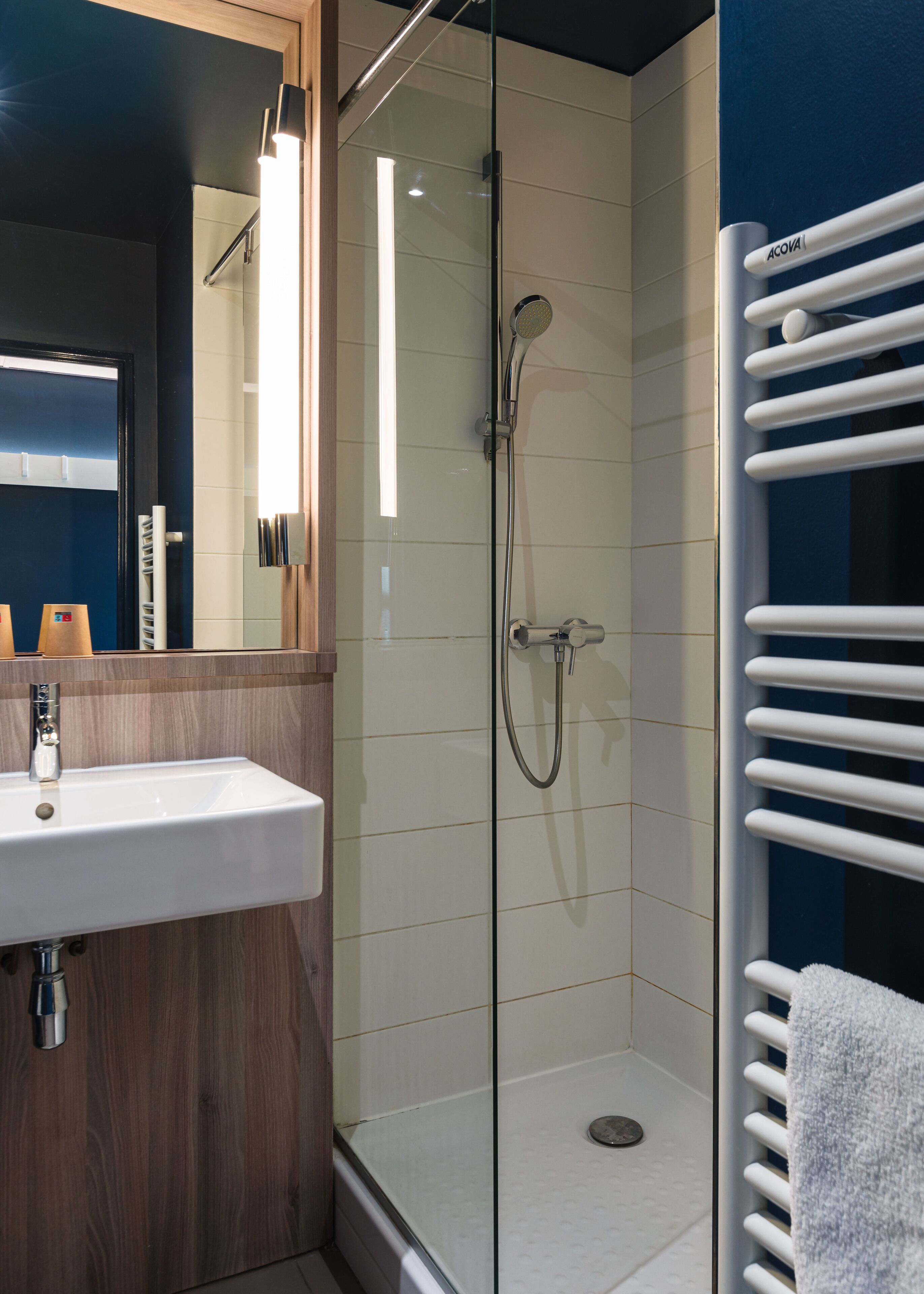 standard room, 1 double bed with sofa bed | bathroom | eco-friendly toiletries, hair dryer, towels