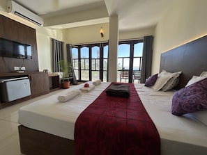 Superior Double Room, Sea View ( A/C ) | Premium bedding, in-room safe, desk, rollaway beds - The Ocean Park Beach Resort (Neyyattinkara)