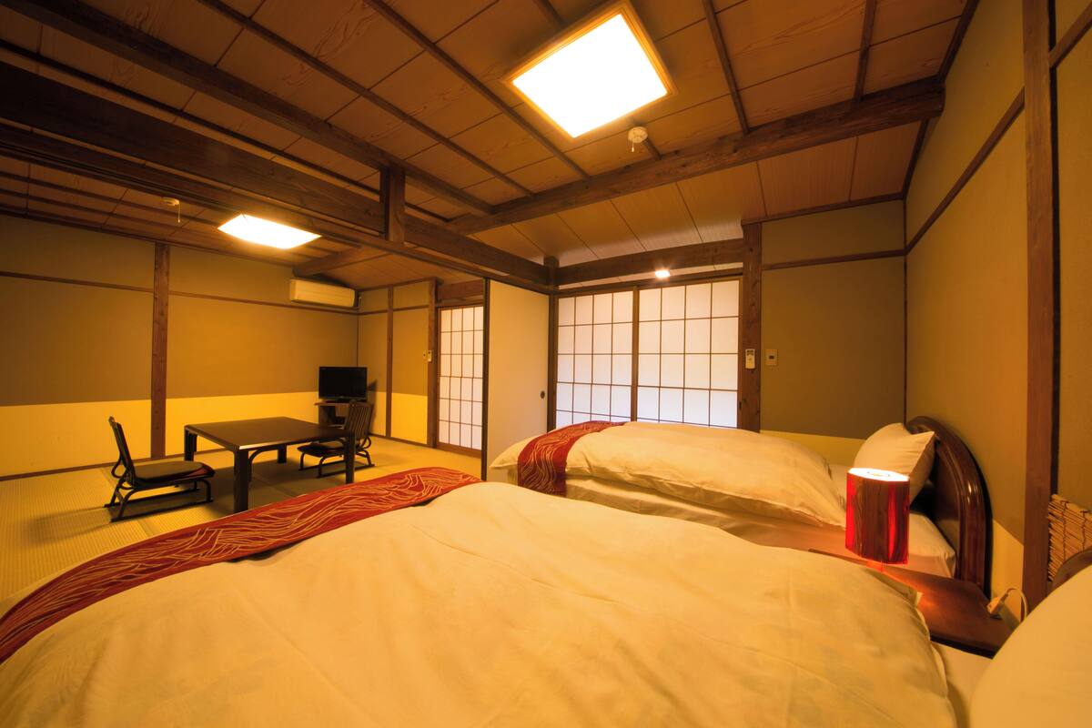 Rom, ikke-røyk (Bed with open-air bath, Main building) | Safe på rommet