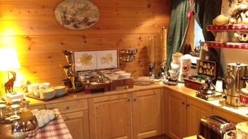 Daily buffet breakfast (EUR 13 per person)