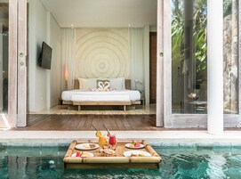 Adna Deluxe Room, Private Pool (Honeymoon Villa) | Minibar, in-room safe, desk, free WiFi
