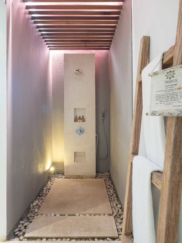 Doppia Deluxe, piscina privata (Adna Pool Deluxe Honeymoon Villa) | Doccia