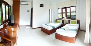 Garden View Bungalow | มินิบาร์, เปล/เตียงเด็กอ่อน (ฟรี), Wi-Fi ฟรี, ผ้าปูที่นอน