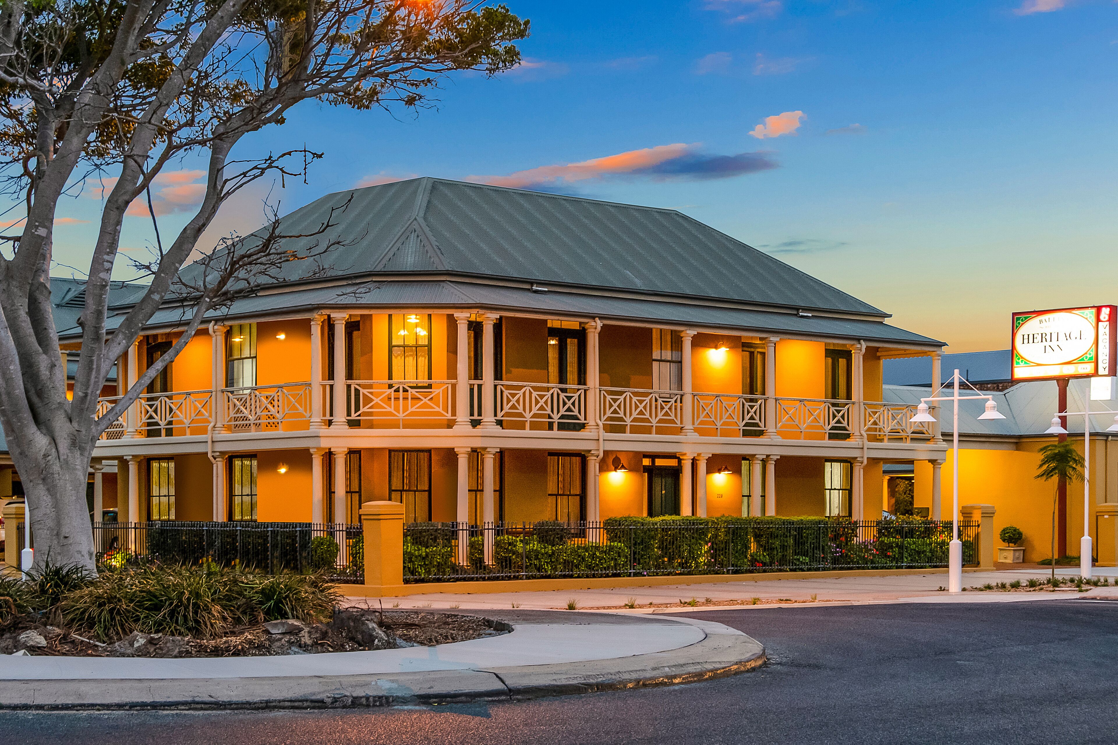 Front of property – evening/night