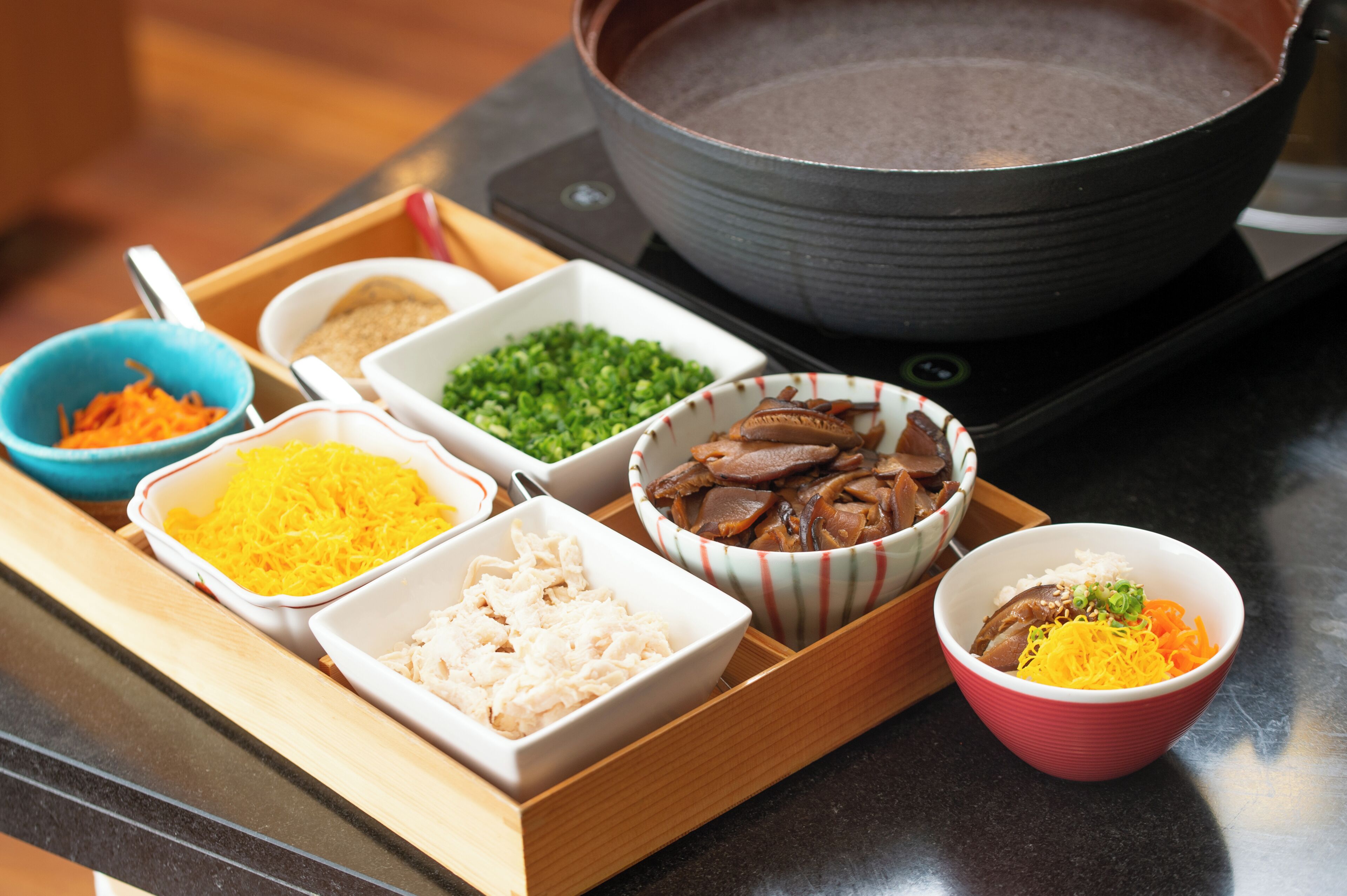뷔페 아침 식사