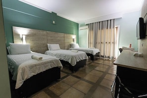 Minibar, desk, blackout drapes, free WiFi